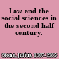 Law and the social sciences in the second half century.